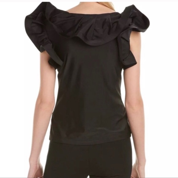 New! GRACIA Ruffle Collar Sleeve Top - Picture 5 of 9